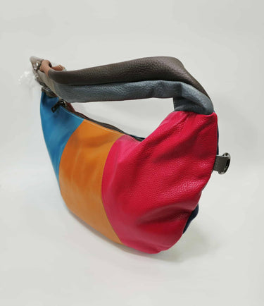 Fermoza Tri-color Genuine leather bag